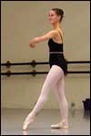 Dancer in class