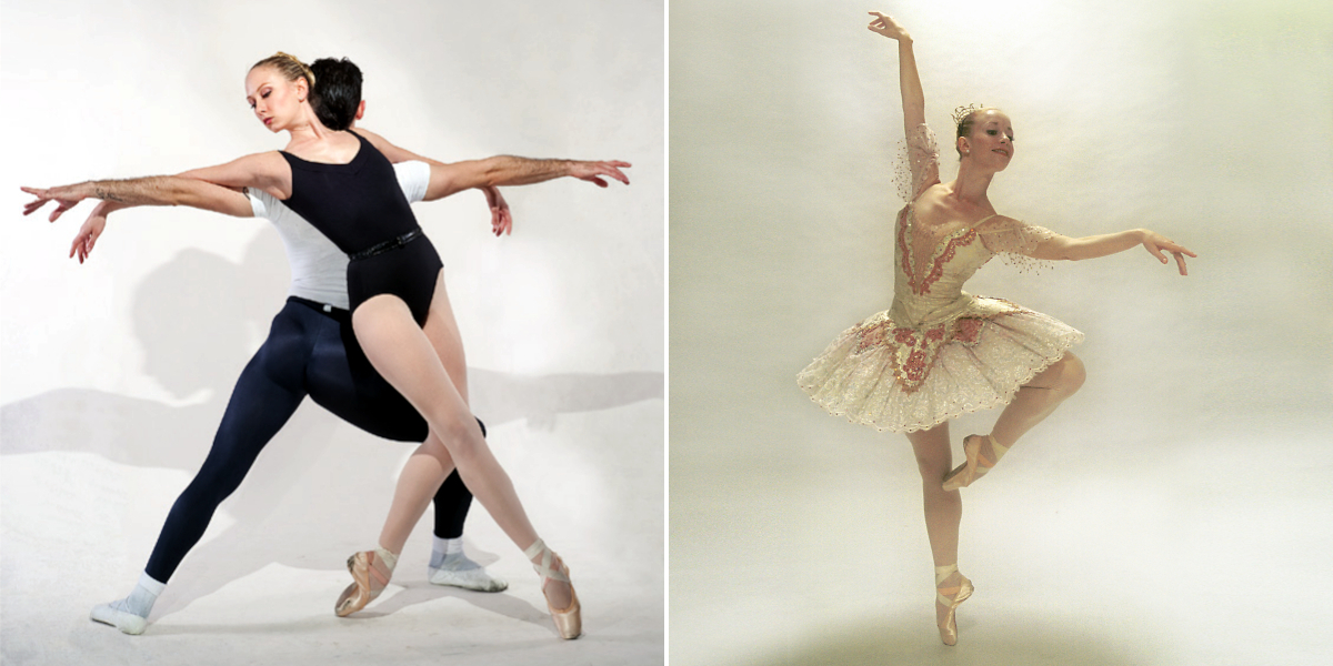 Ballet dancers in various poses